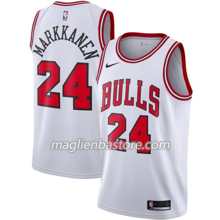 Maglia NBA Chicago Bulls Lauri Markkanen 24 Nike 2019-20 Association Edition Swingman - Uomo